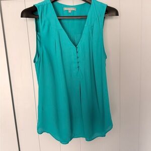 Daniel Rainn Turquoise Sleeveless Blouse